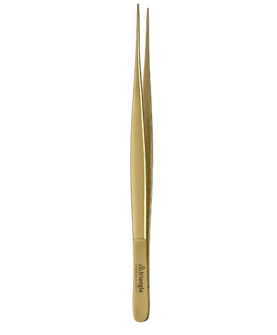 Precision tweezers gold, 15cm