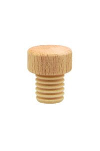Wooden handle cork with PE stopper, 20 mm