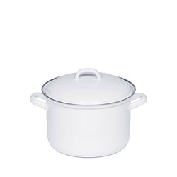 Riess meat pot in white with lid, different sizes