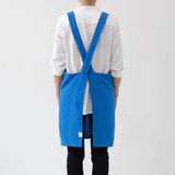 LinenTales Crossback Apron, French Blue