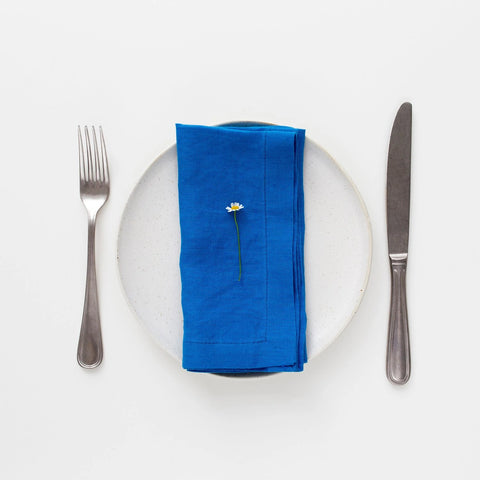 LinenTales napkins, French Blue, 40x40cm, set of 2