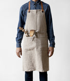LinenTales luxury apron natural
