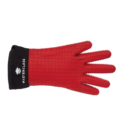 Oven glove silicone red, finger glove