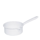 Riess white saucepan with spout, different sizes
