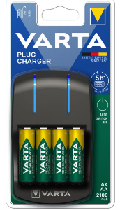 Charger Easy Plug Char. incl. 4AA 2100mAh VARTA 57647 (4x56706)