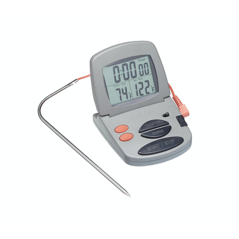 Digital meat thermometer with timer