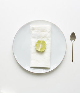 LinenTales napkins white, 40x40cm, set of 2