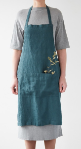 LinenTales everyday apron, deep water