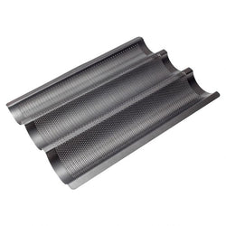 Baguette tray, perforated