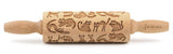 Rolling pin 3D motif "Cats", different sizes