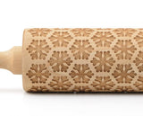 Rolling pin 3D motif "Snowflakes", different sizes