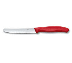 Tomato knife Swiss Classic 11 cm - red